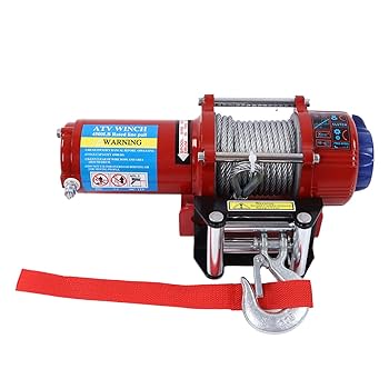 Amazon.co.jp: 4500Lb/2041Kg 防水合成ロープ ウインチ 耐荷重